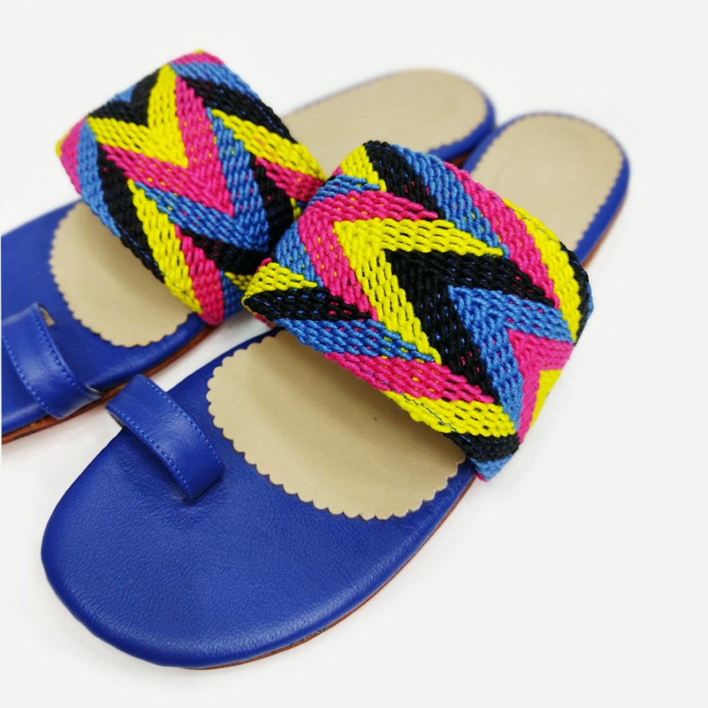 Sandalias Aurora Arándano (Nro. 37) sandalias de cuero hechas a mano - Quintaesencia Store