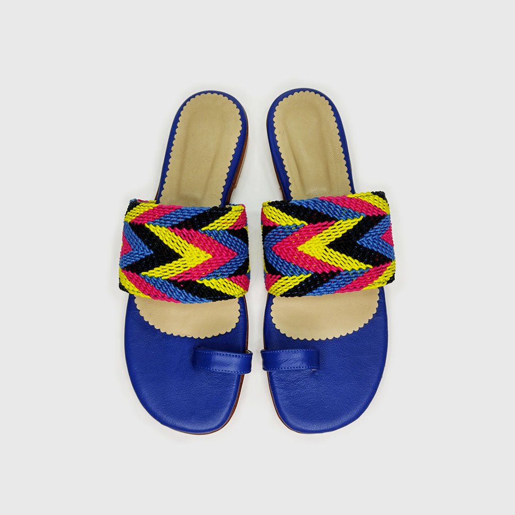 Sandalias Aurora Arándano (Nro. 37) sandalias de cuero hechas a mano - Quintaesencia Store