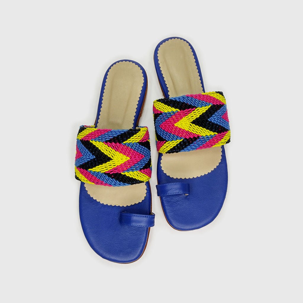 Sandalias Aurora Arándano (Nro. 37) sandalias de cuero hechas a mano - Quintaesencia Store