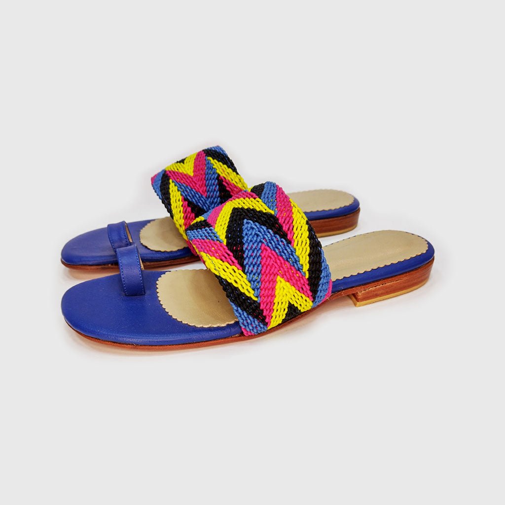 Sandalias Aurora Arándano (Nro. 37) sandalias de cuero hechas a mano - Quintaesencia Store