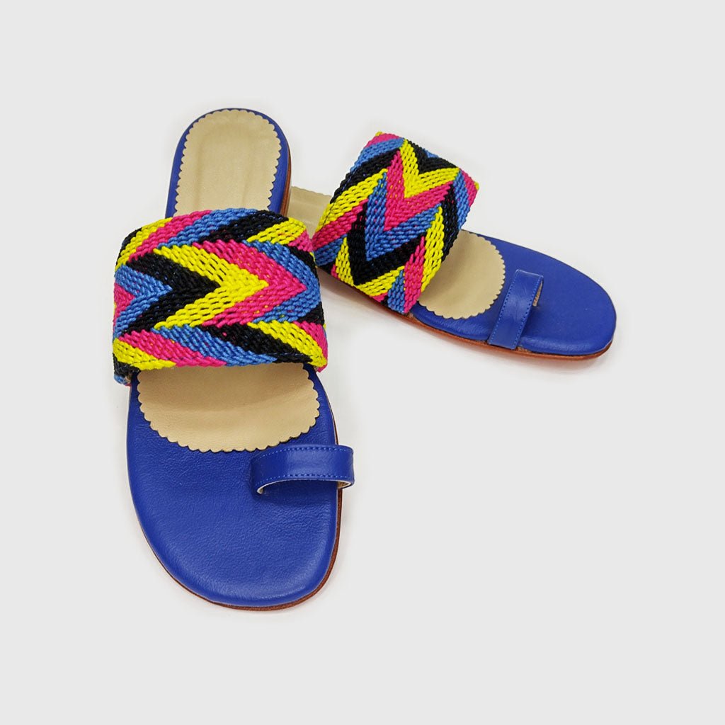 Sandalias Aurora Arándano (Nro. 37) sandalias de cuero hechas a mano - Quintaesencia Store