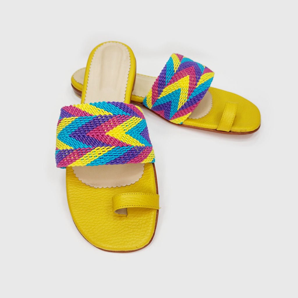 Sandalias Aurora Mango (Nro. 40) sandalias de cuero hechas a mano - Quintaesencia Store